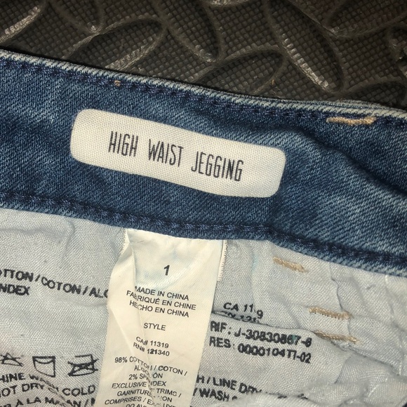 Garage high waist cropped ripped jeans - Picture 3 of 4